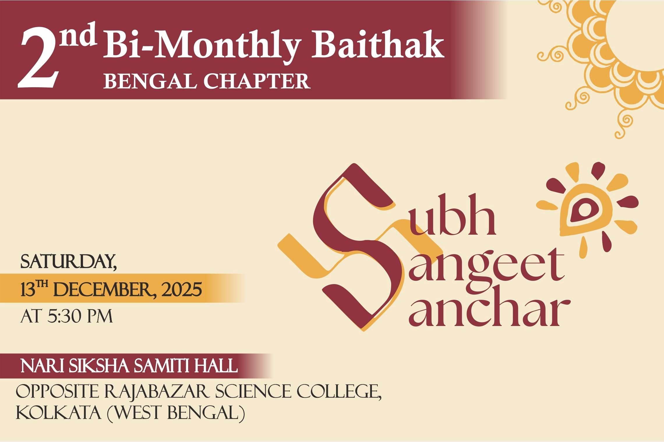 2nd Bi-Monthly Baithak Kolkata