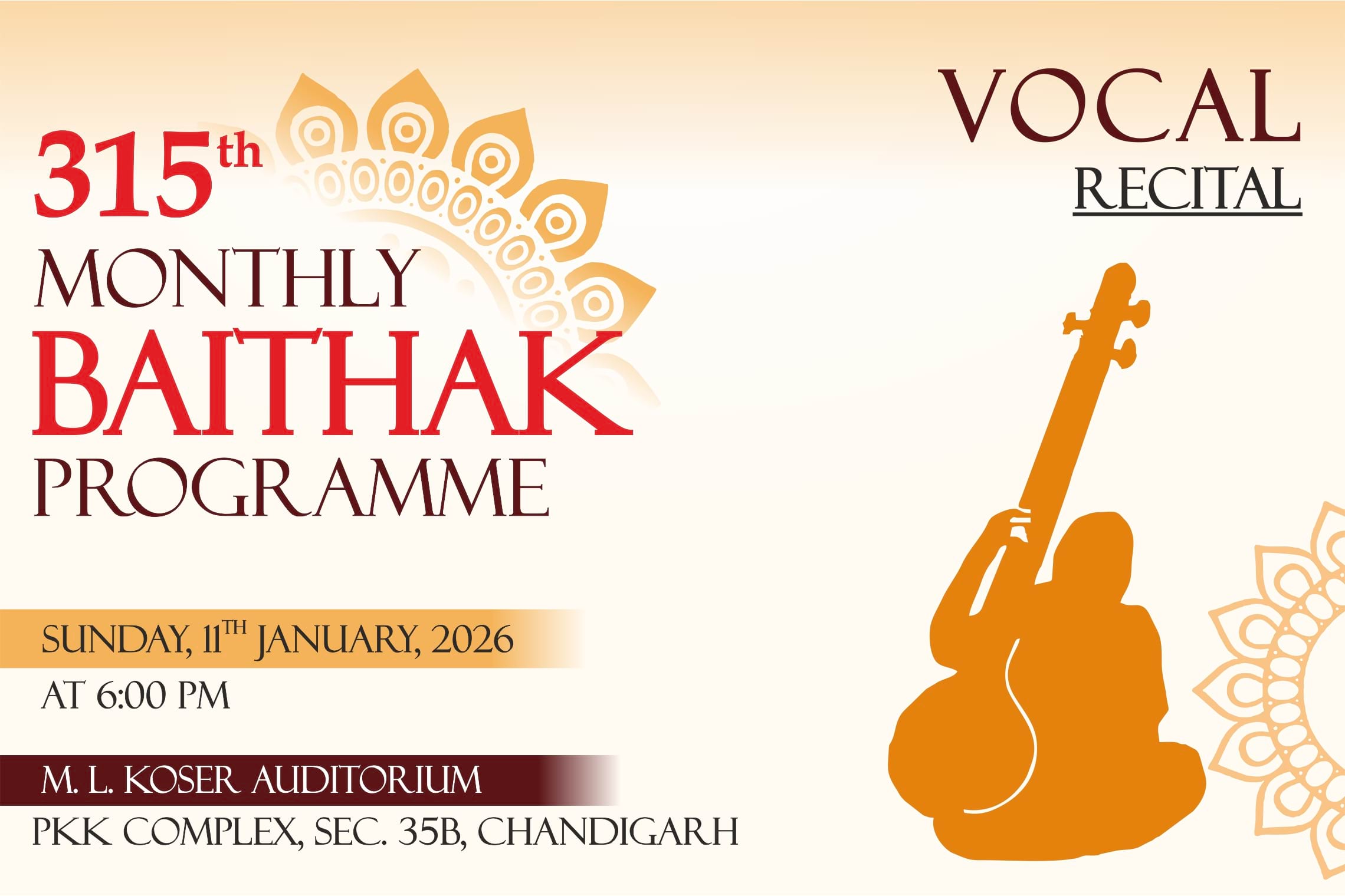 315th Monthly Baithak