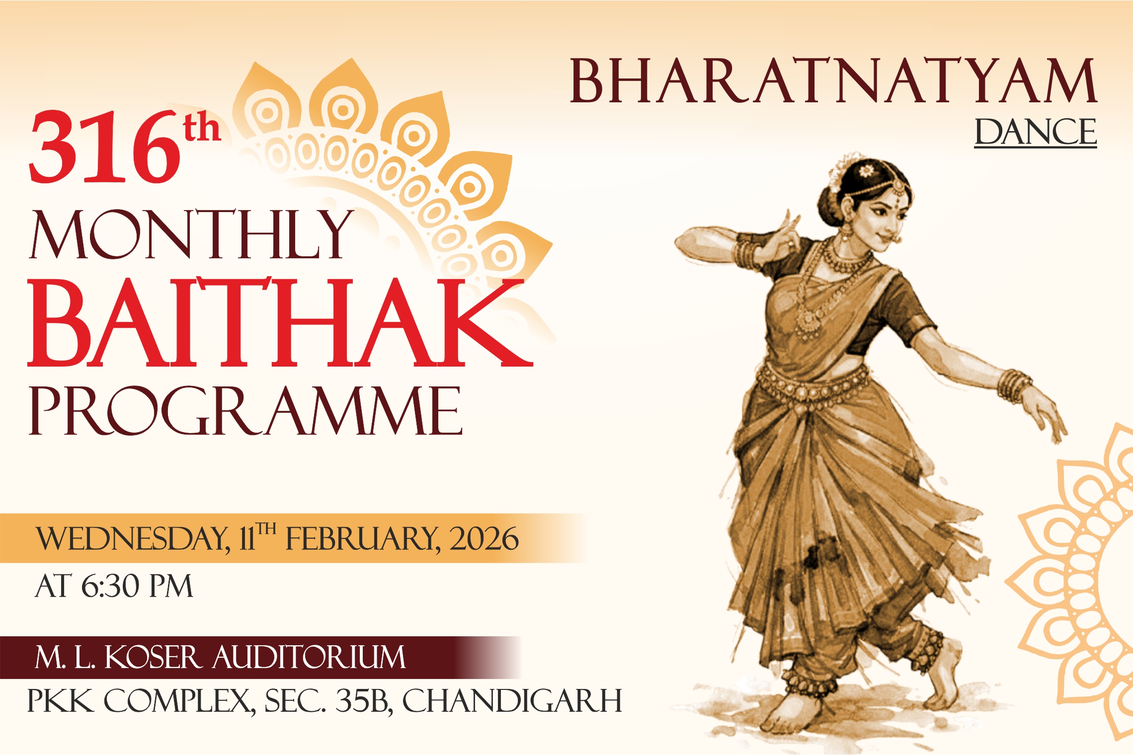 316th Monthly Baithak Programme