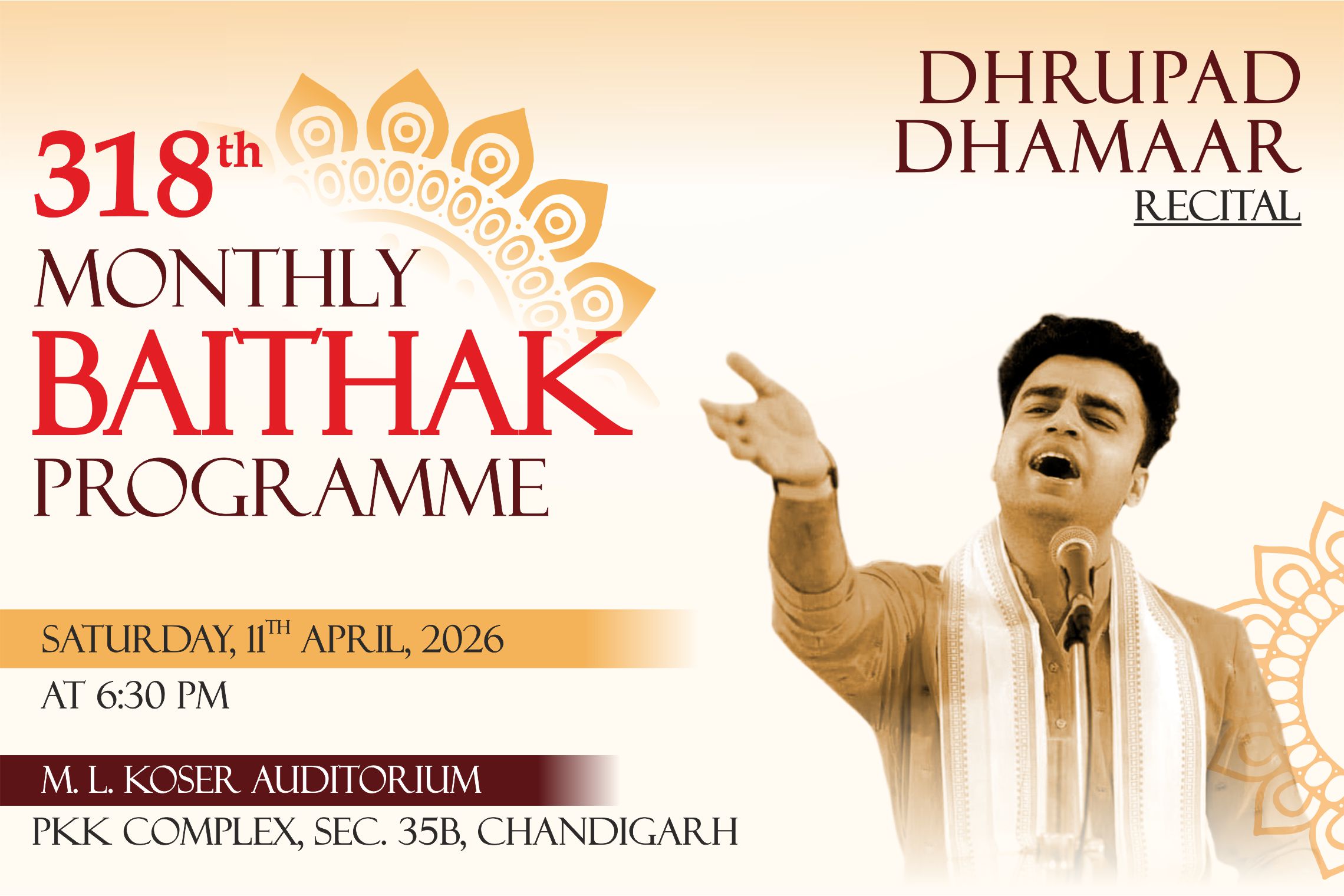 318th Monthly Baithak Programme