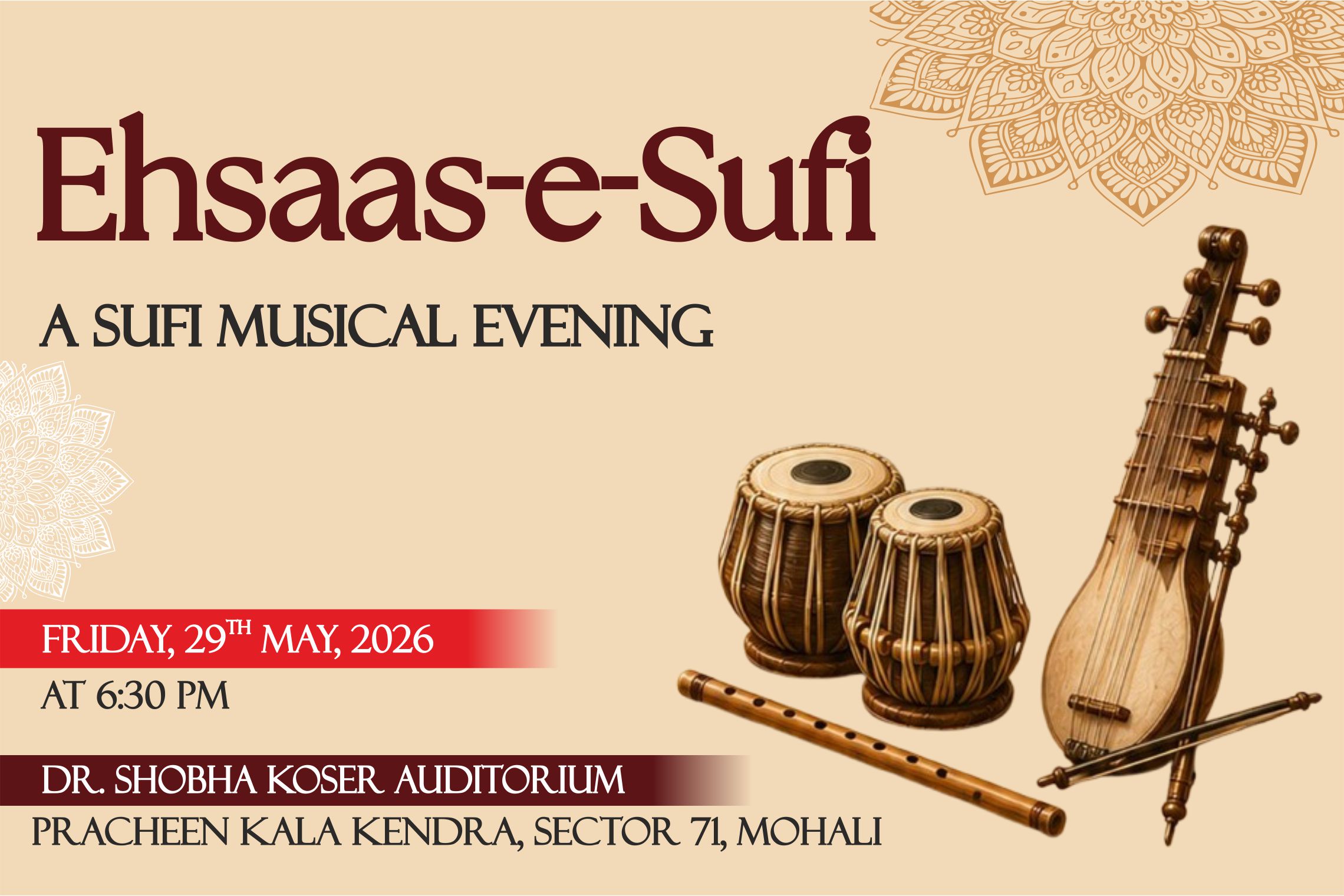 Ehsaas-e-Sufi – A Sufi Musical Evening